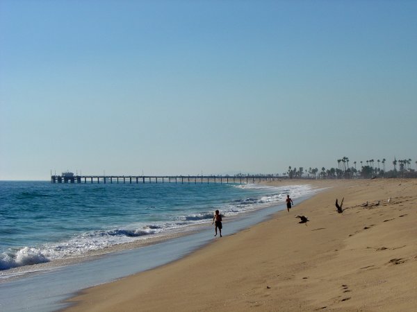A quick run on the beach